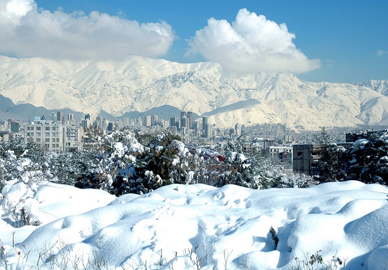 Tehran snow